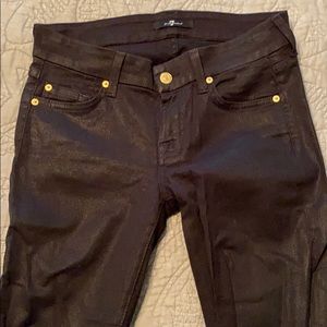 7 For All Mankind. Black Super Skinny!